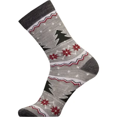 Sukkamestarit Merinovillasukat Joulu - Kuusi Snowflake Harmaa - Unisex - 35-38 - Partioaitta, kuva 1 / 1