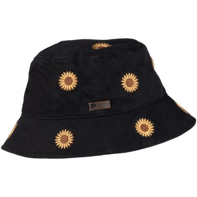 Salon Lakkitehdas Bucket Hat Sunflower All Over - Musta - Unisex - 60 - Partioaitta