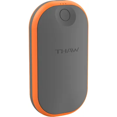 Thaw Rechargeable Handwarmer - Grey/orange - OneSize - Partioaitta