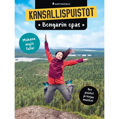 Kirja Kansallispuistot - Bongarin Opas - Nocolor - OneSize - Partioaitta