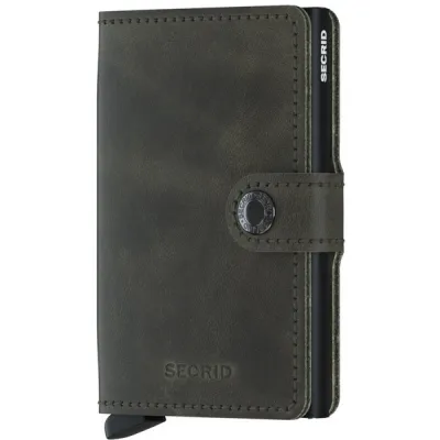 Secrid Miniwallet - Vintage Olive-black - OneSize - Partioaitta