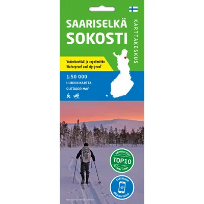 Karttakeskus Saariselkä Sokosti 1:50 000 - Nocolor - OneSize - Partioaitta, kuva 1 / 1