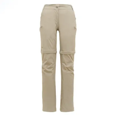 FRILUFTS Ocoa Zipoff Pants Women - Aluminium - Naiset - 34 - Partioaitta
