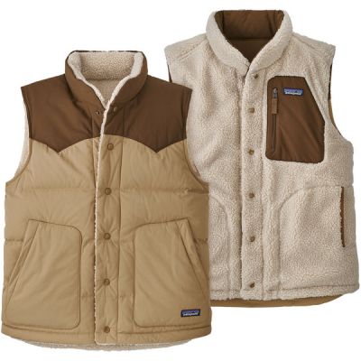 Patagonia M' S Reversible Bivy Down Vest - Classic Tan - Miehet - L - Partioaitta | Alk. 230,00 €