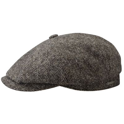 Stetson Hatteras Woolrich Herringbone - Grey - Unisex - 58 - Partioaitta
