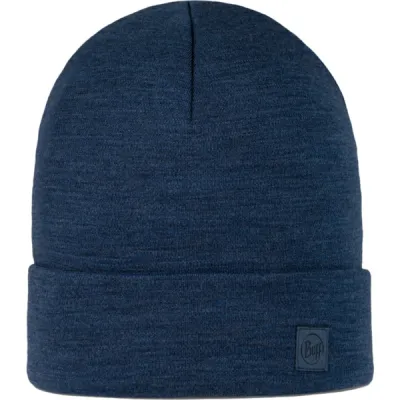 Buff Merino Heavyweight Beanie - Solid Night Blue - Unisex - OneSize - Partioaitta, kuva 1 / 1