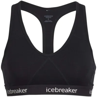 Icebreaker Women Merino Sprite Racerback Bra - Black - Naiset - XS - Partioaitta, kuva 1 / 1