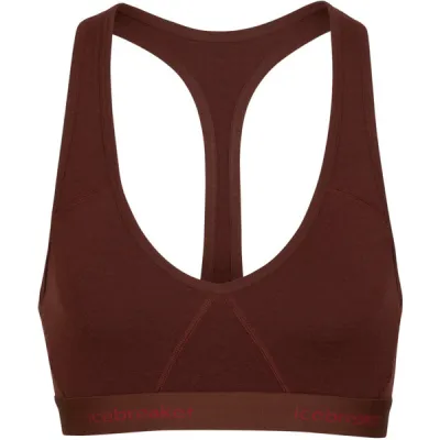 Icebreaker Women Merino Sprite Racerback Bra - Espresso - Naiset - S - Partioaitta, kuva 1 / 1