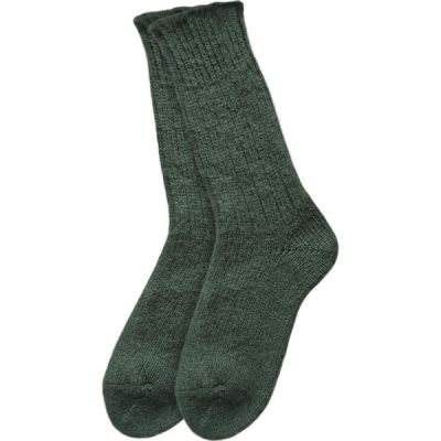 Helsingin villasukkatehdas Villasukka - Tummanvihreä - Unisex - 43-45 - Partioaitta