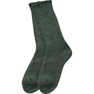 Helsingin villasukkatehdas Villasukka - Tummanvihreä - Unisex - 43-45 - Partioaitta