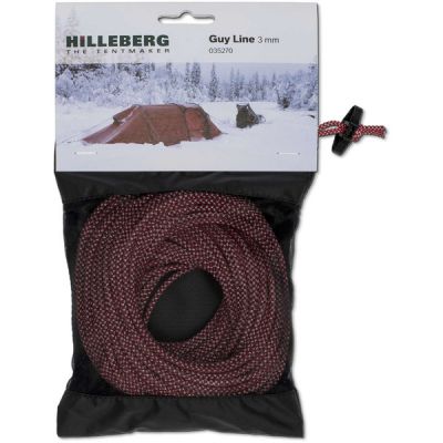Hilleberg Guy Line 3mm - 25 Meters - Red/white - OneSize - Partioaitta