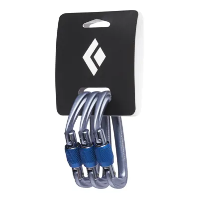 Black Diamond Hotforge Screwgate Carabiner 3 Pack - Gray - Unisex - OneSize - Partioaitta