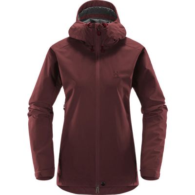Haglöfs Glide Jacket Women - Maroon Red - Naiset - S - Partioaitta