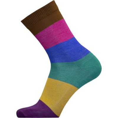 Sukkamestarit Merinovillasukat - Sateenkaari Leveä Karam-kirkas - Unisex - 43-46 - Partioaitta