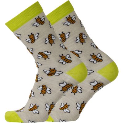 Sukkamestarit Merinovillasukat - Pörriäinen Lime-hiekka - Unisex - 43-46 - Partioaitta