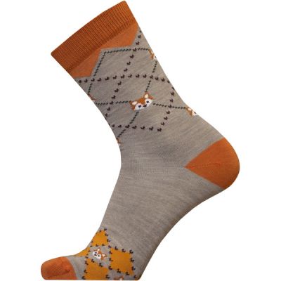 Sukkamestarit Merinovillasukat - Argyle Kettu Solid Terrac-rusk - Unisex - 43-46 - Partioaitta