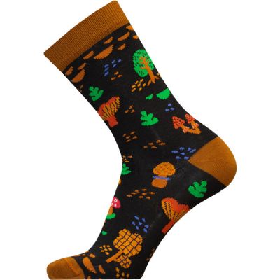 Sukkamestarit Merinovillasukat - Taikametsä Karamelli-musta - Unisex - 35-38 - Partioaitta