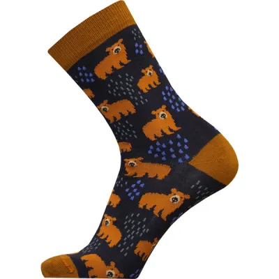 Sukkamestarit Merinovillasukat - Karhu Sateessa Karamelli-tsin - Unisex - 35-38 - Partioaitta, kuva 1 / 1