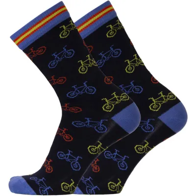 Sukkamestarit Merinovillasukat - Pyöräillään Skyblu-t.sin-mult - Unisex - 35-38 - Partioaitta, kuva 1 / 1