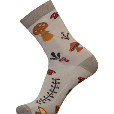 Sukkamestarit Merinovillasukat - Metsäsienet Hiekka - Unisex - 39-42 - Partioaitta, kuva 1 / 1