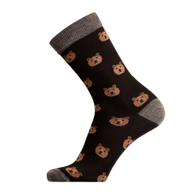 Sukkamestarit Merinovillasukat - Karhu Musta - Unisex - 35-38 - Partioaitta, kuva 1 / 1