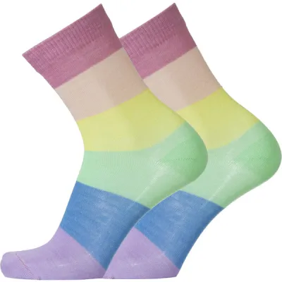 Sukkamestarit Merinovillasukat - Sateenkaari Leveä Rainbow-past - Unisex - 35-38 - Partioaitta, kuva 1 / 1