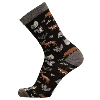 Sukkamestarit Merinovillasukat - Metsä Musta - Unisex - 39-42 - Partioaitta, kuva 1 / 1
