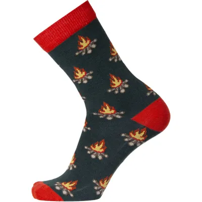 Sukkamestarit Merinovillasukat - Leirinuotio Oranssinpun-vihr - Unisex - 39-42 - Partioaitta, kuva 1 / 1
