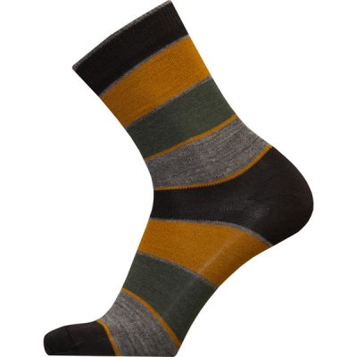 Sukkamestarit Merinovillasukat - Ohut Leveä Must-karam-vihr-har - Unisex - 43-46 - Partioaitta