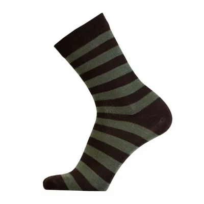 Sukkamestarit Merinovillasukat - 2-raita Musta Vihreä - Unisex - 39-42 - Partioaitta, kuva 1 / 1