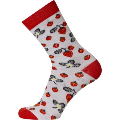 Sukkamestarit Merinovillasukat - Mansikka Lehti Oranpun-wh Hthr - Unisex - 39-42 - Partioaitta