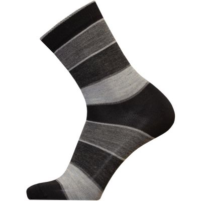 Sukkamestarit Merinovillasukat - Ohut Leveä Musta-harmaa - Unisex - 35-38 - Partioaitta