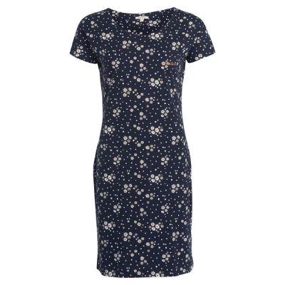 Barbour Harewood Print Dress - Navy Coastal Print - Naiset - 12 - Partioaitta