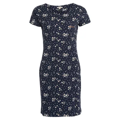 Barbour Harewood Print Dress - Navy Coastal Print - Naiset - 12 - Partioaitta, kuva 1 / 1