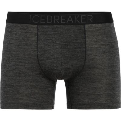 Icebreaker Men Merino Anatomica Cool-lite Boxers - Black Hthr - Miehet - S - Partioaitta