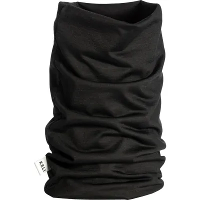 Keli Merinovilla Tuubihuivi - Black - Unisex - OneSize - Partioaitta