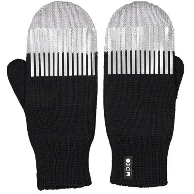 Moiko Polku Double Layer Mittens - Black-grey - Unisex - S - Partioaitta
