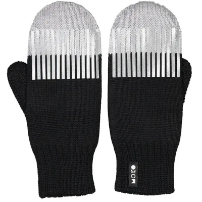 Moiko Polku Double Layer Mittens - Black-grey - Unisex - M - Partioaitta