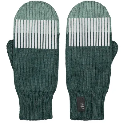Moiko Polku Double Layer Mittens - Sage - Forest Green - Unisex - M - Partioaitta