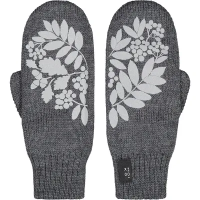 Moiko Pihla Double Layer Mittens - Graphite - Unisex - M - Partioaitta