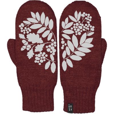 Moiko Pihla Double Layer Mittens - Cherry - Unisex - S - Partioaitta
