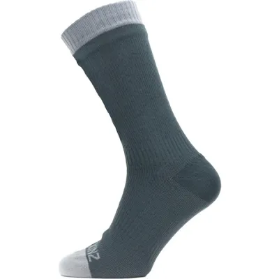 Sealskinz Waterproof Warm Weather Mid Length Sock - Grey - Unisex - S - Partioaitta
