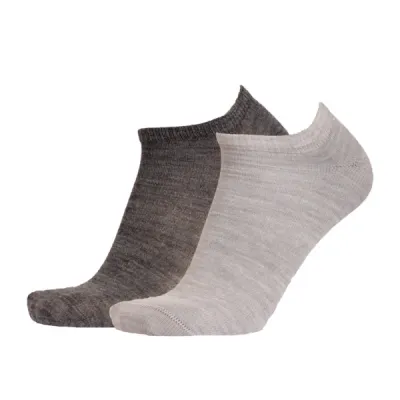 Sukkamestarit Merinosukka Matala 2pr - Harmaa - Unisex - 39-42 - Partioaitta, kuva 1 / 1