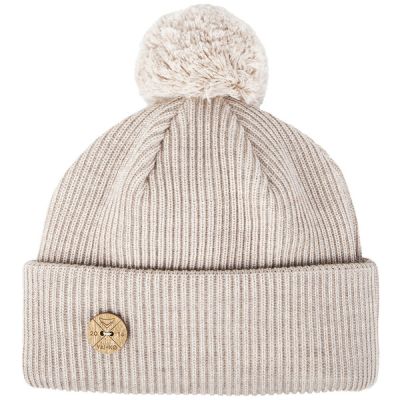 VAI-KO Timberjack Pom Beanie - Beigemele - Unisex - OneSize - Partioaitta