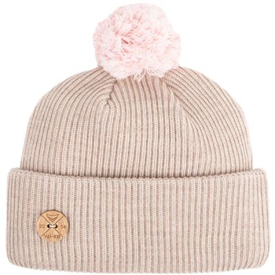 VAI-KO Timberjack Pom Beanie - Beigemele Beanie Powder Pom - Unisex - OneSize - Partioaitta