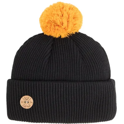 VAI-KO Timberjack Pom Beanie - Black Beanie Autumn Gold Pom - Unisex - OneSize - Partioaitta, kuva 1 / 1