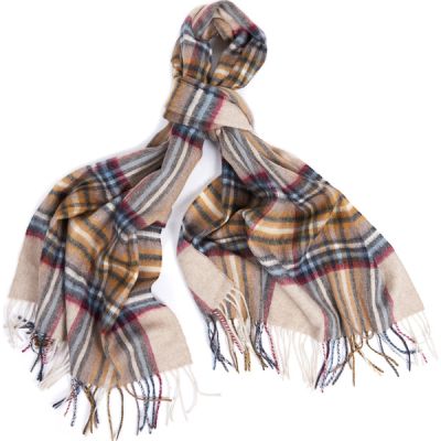 Barbour Lonnen Check Wrap - Natural/grey - Naiset - OneSize - Partioaitta