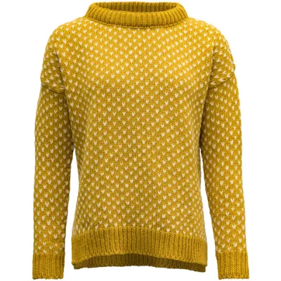 Devold Nordsjø Womans Split Seam Sweater - Arrowwood - Naiset - M - Partioaitta