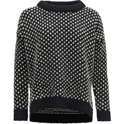 Devold Nordsjø Womans Split Seam Sweater - Navy - Naiset - M - Partioaitta