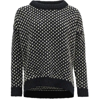 Devold Nordsjø Womans Split Seam Sweater - Navy - Naiset - M - Partioaitta